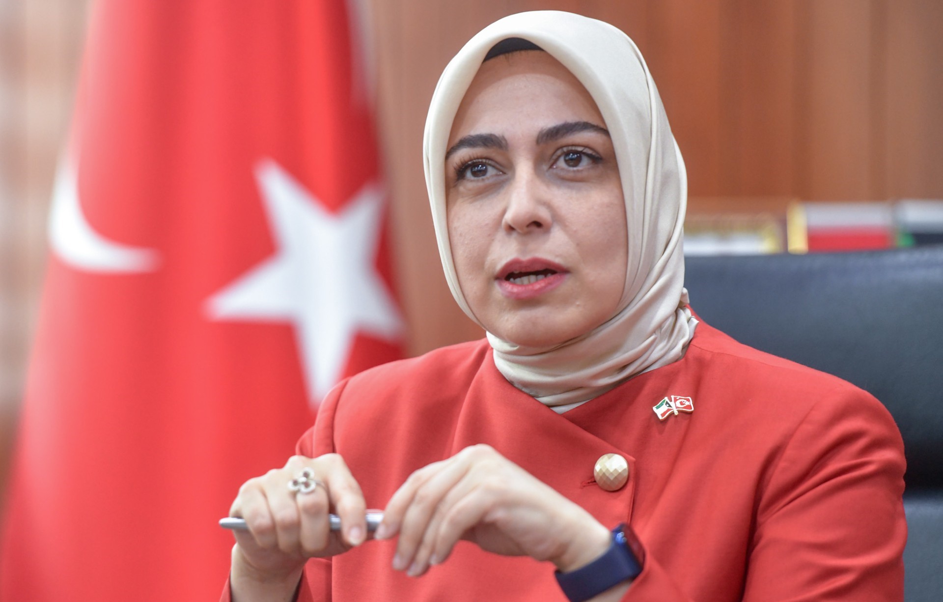 L'ambassadrice de Türkiye au Koweït, Tuba Nur S?nmez.