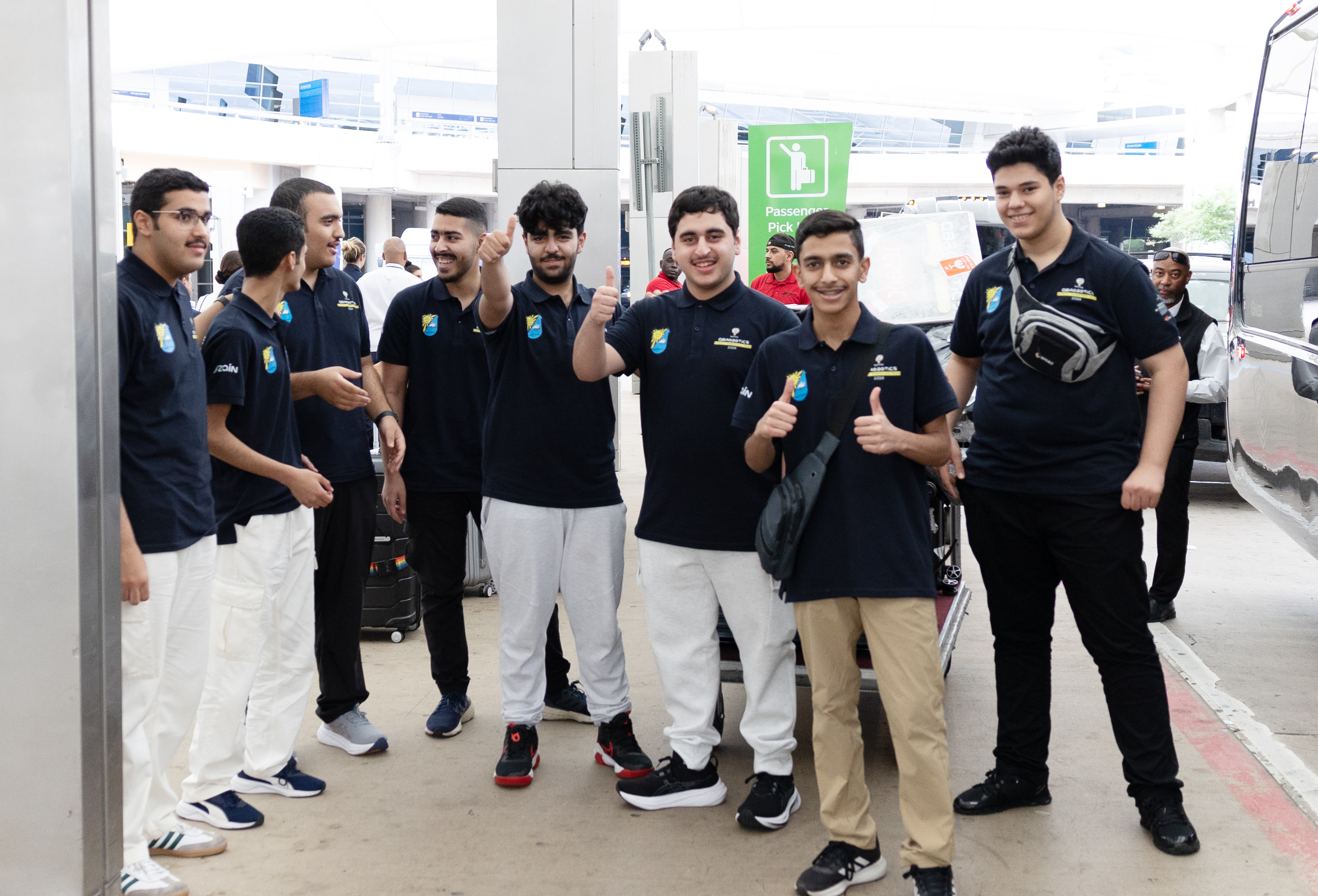 وفد الكويت الوطني للمرحلة الثانوية يصل إلى مدينة دالاس الأمريكية للمشاركة في مسابقة فيكس الدولية للروبوتات