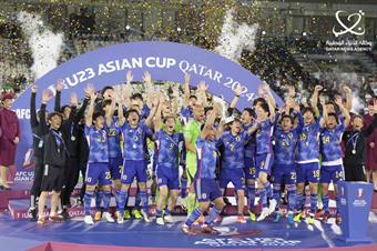 اليابان تحقق لقب كأس آسيا تحت 23 عاما لكرة القدم بعد فوزها على أوزبكستان (1 - 0)                                                                                                                                                                          