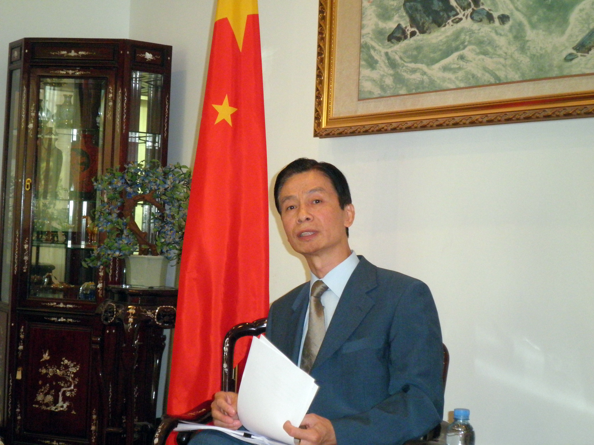 Chinese Ambassador to Kuwait Huang Jiemin 