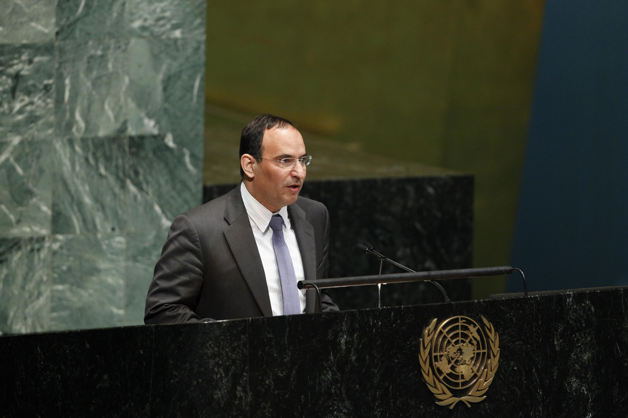 Kuwait's Permanent Representative to the UN Mansour Al-Otaibi