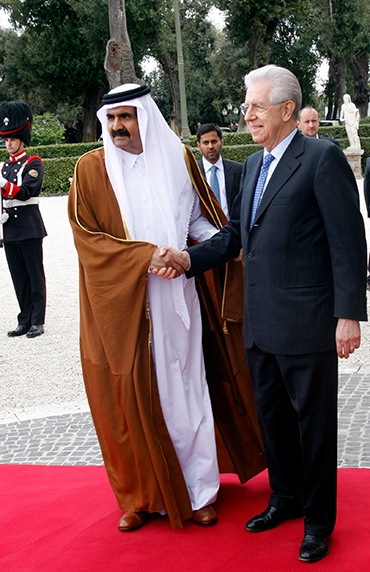 The Amir of Qatar Sheikh Hamad bin Khalifa Al Thani