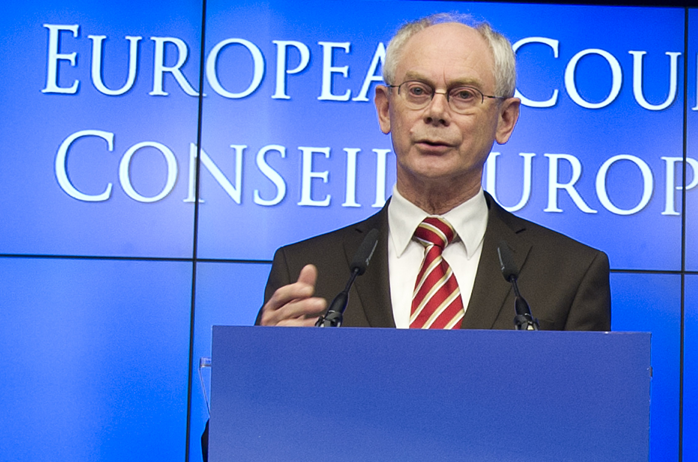 The President of the EU Herman van Rompuy
