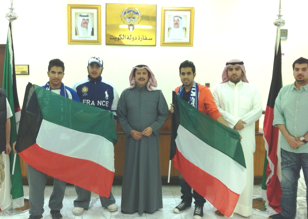 Kuwaiti Ambassador to Bahrain Sheikh Azzam Al-Mubarak Al-Sabah explains nat''l flag incident during Gulf Cup match