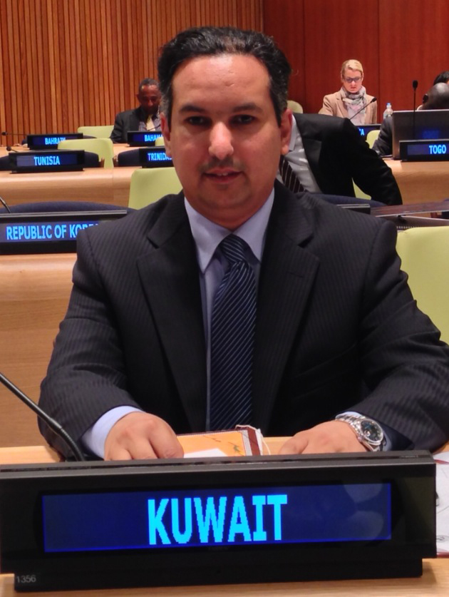First Secretary of Kuwait's Permanent delegation to the UN Mashaan Al-Ajmi