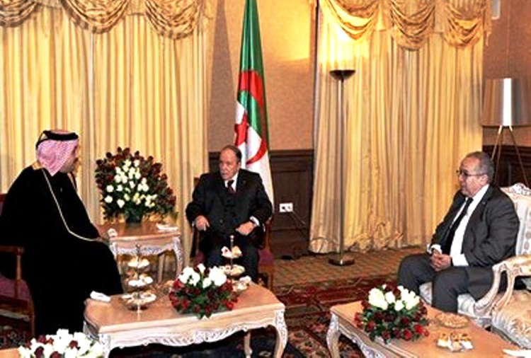 Algerian President Abdelaziz Bouteflika receives Qatari Minister of Foreign Affairs Khaled Bin Mohamed Al-Attiyah