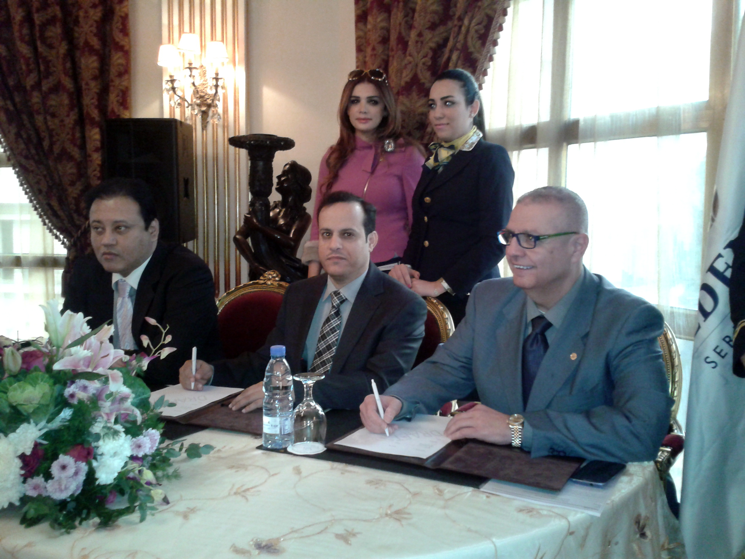Oasis Club Director Khalid Al-Harbi after signing the agreement with Golden Tulip Hospitality company