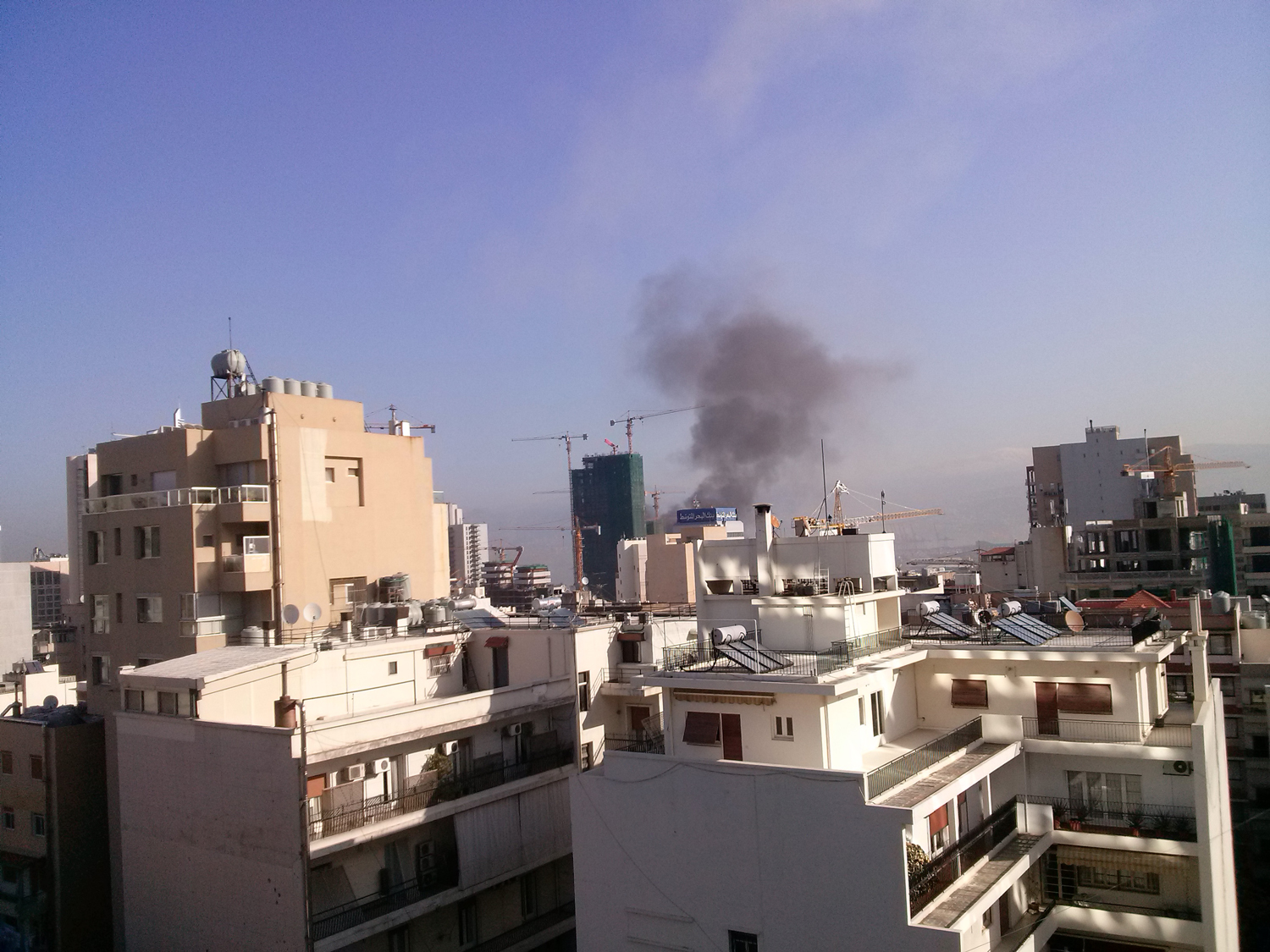 Fiery blast rocks downtown Beirut leaving casualties