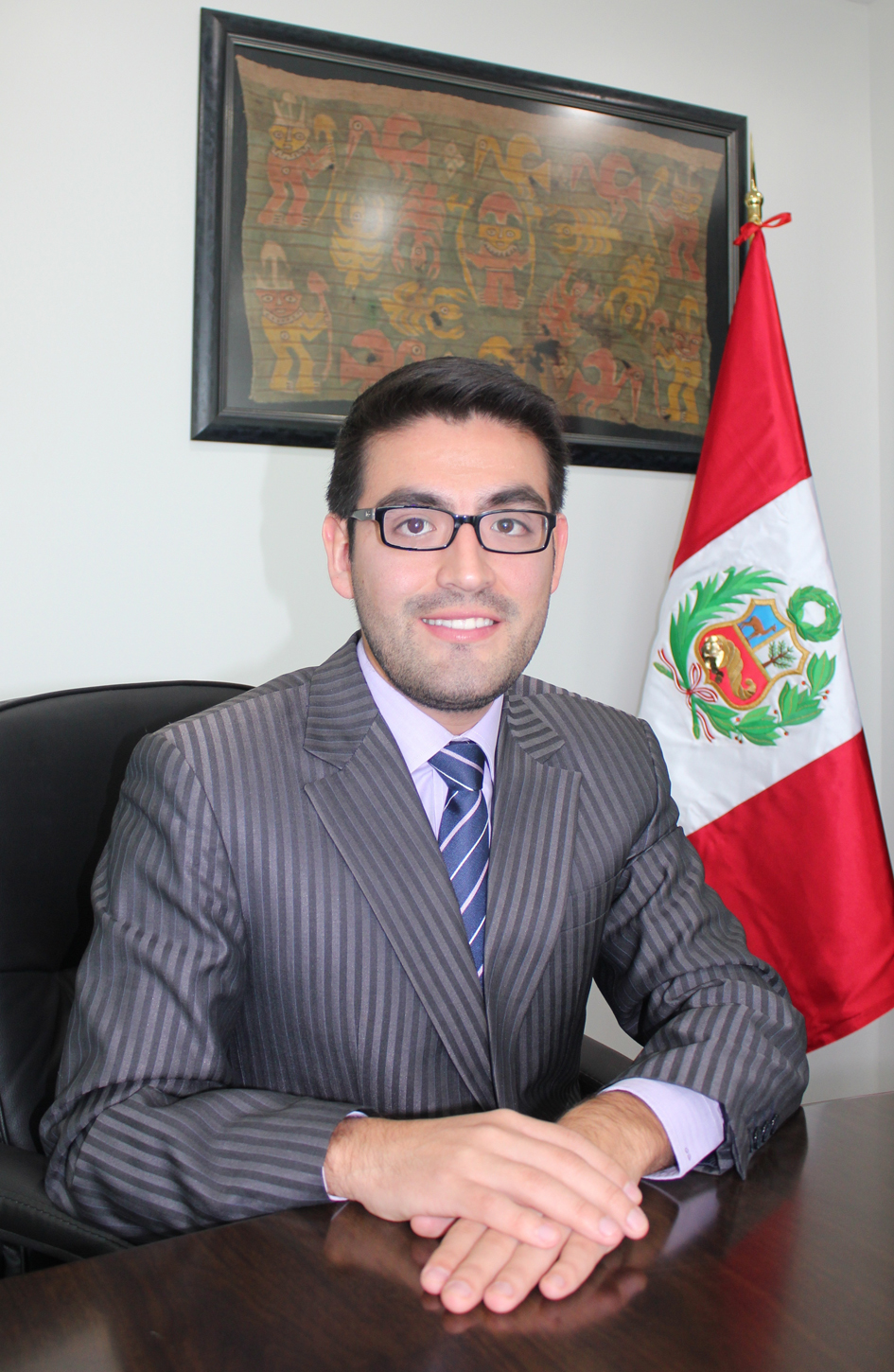 Gustavo Bravo, Charge d'Affaires ad interim of the Embassy of Peru in Kuwait