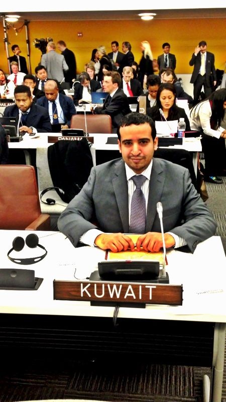 Kuwait's Second Secretary Abdul-Aziz Ammash Al-Ajmi