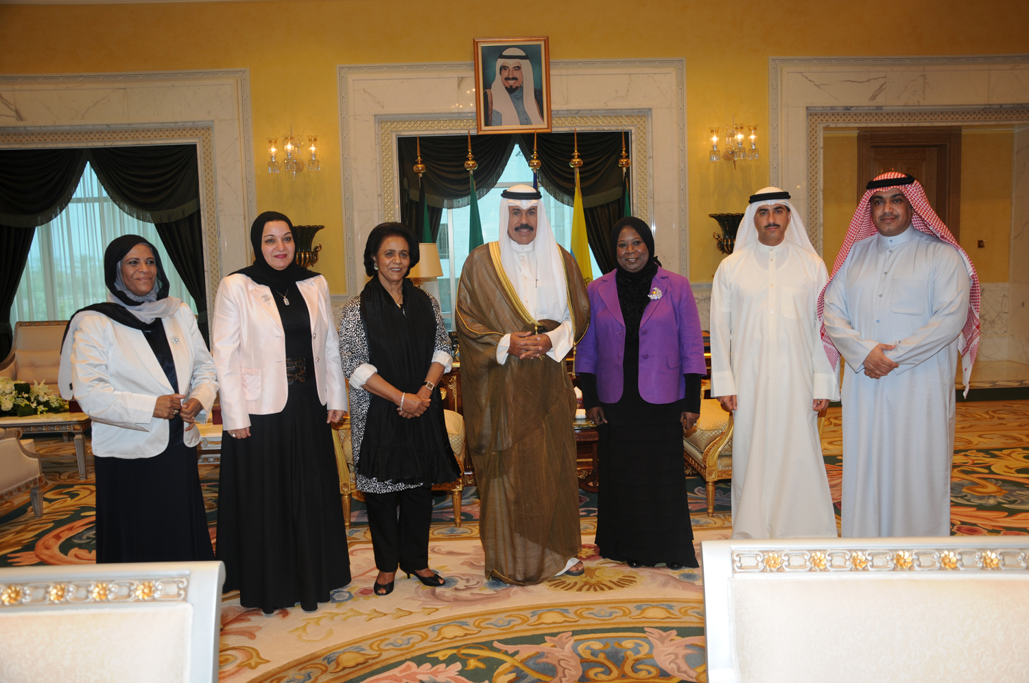 His Highness the Crown Prince Sheikh Nawaf Al-Ahmad Al-Jaber Al-Sabah received in his Diwan at Seif Palace on Tuesday the Chairperson of Kuwaiti Society for Ideal Family Sheikha Fariha Al-Ahmad Al-Jaber Al-Sabah