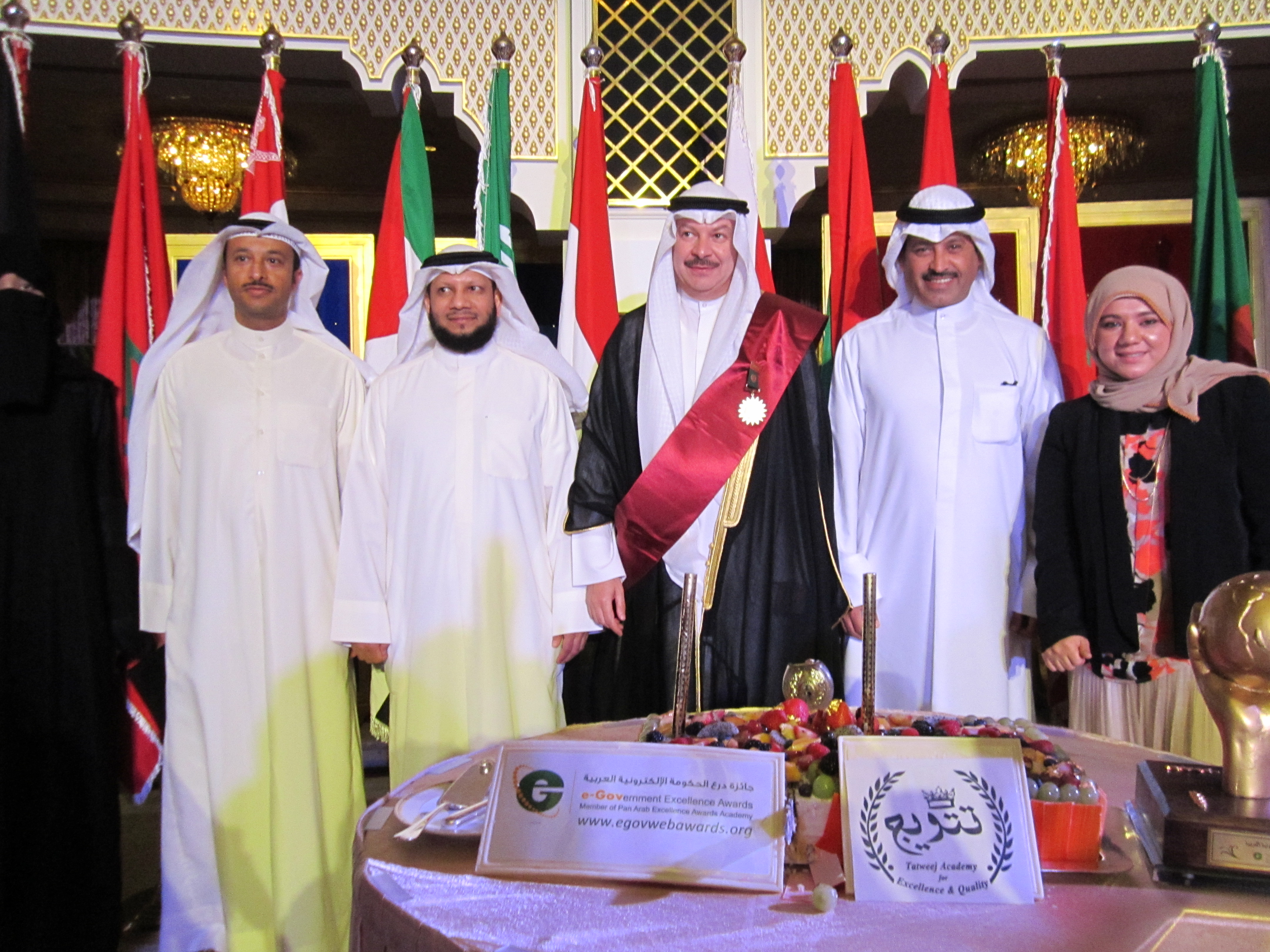 Director-General of Kuwait's Central Agency for Information Technology Abdullateef Al-Suraie during Tatweej Academy's ceremony