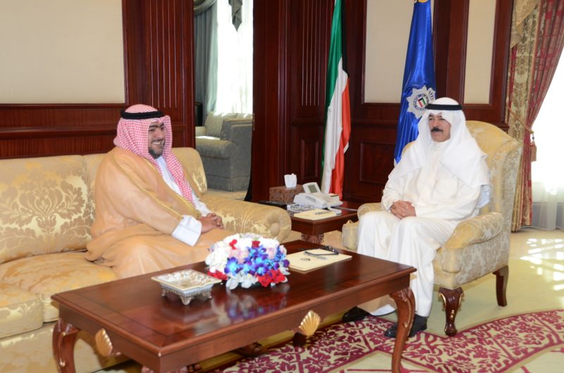 Deputy Prime Minister and Minister of interior Sheikh Mohammad Al-Khalid Al-Hamad Al-Sabah received Chief of the National Security Apparatus Sheikh Thamer Al-Ali Al-Sabah