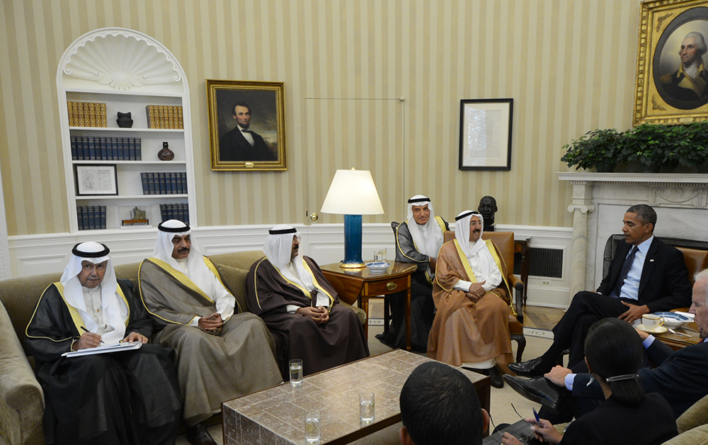 His Highness the Amir of Kuwait Sheikh Sabah Al-Ahmad Al-Jaber Al-Sabah  visited US President Barack Obama
