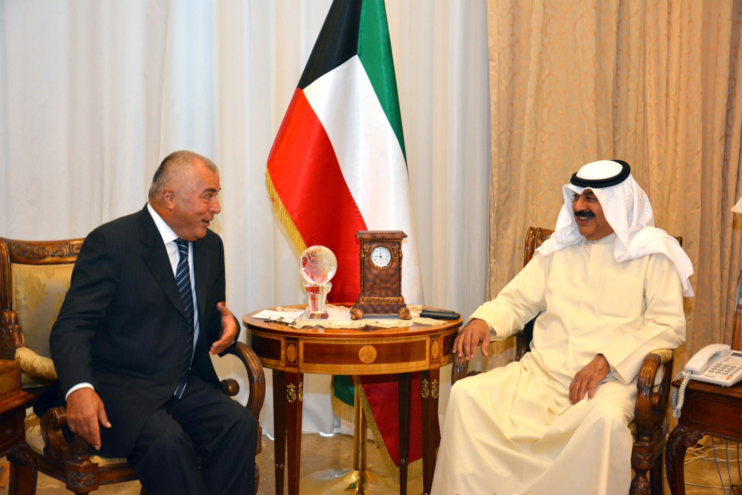 Foreign Ministry Undersecretary Khaled Al-Jarallah held talks with Zubaydullo Zubaydov, Ambassador of Tajikistan to Kuwait