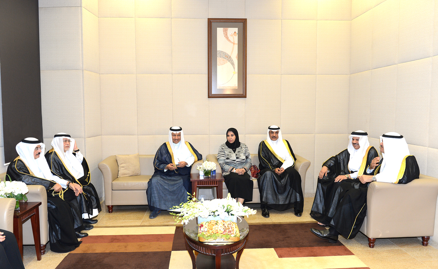 His Highness the Prime Minister Sheikh Jaber Al-Mubarak Al-Hamad Al-Sabah receives GCC chief, Ministers