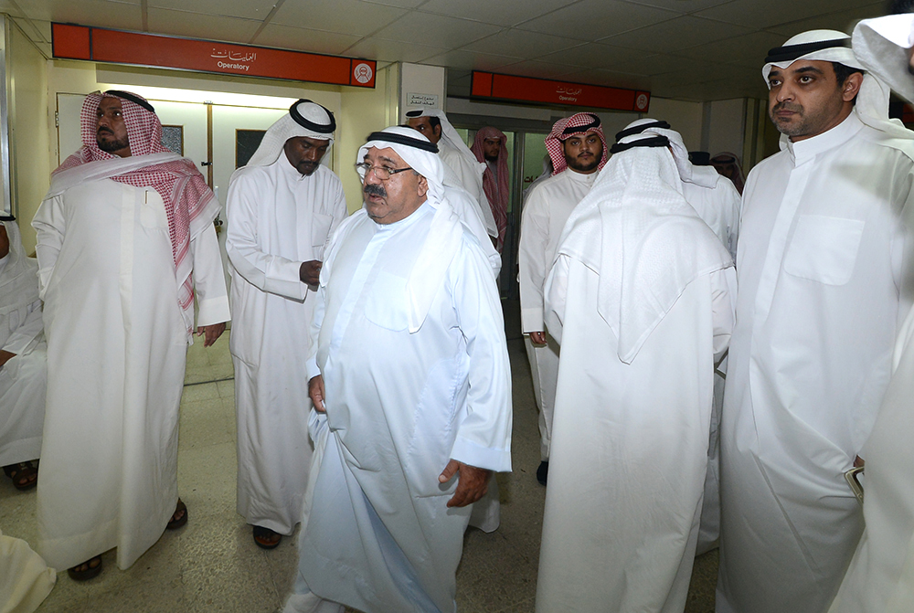 Minister of Amiri Diwan Sheikh Nasser Sabah Al-Ahmad Al-Sabah visites Faisal Bandar Watban Al-Duweesh