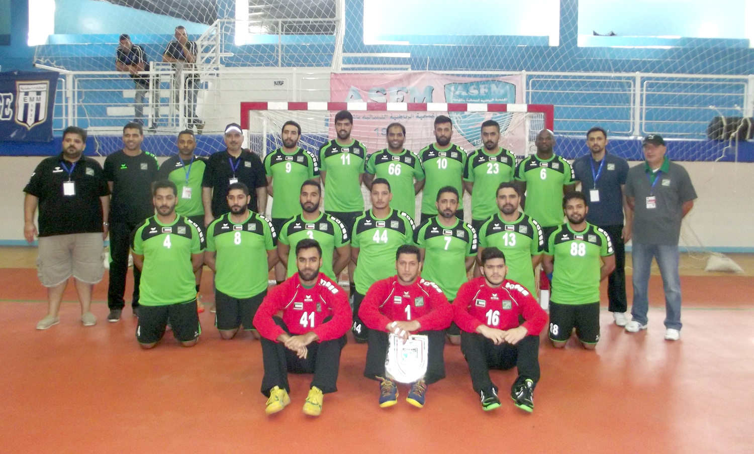 العربي الكويتي لكرة اليد المشارك في البطولة العربية للاندية المقامة بتونس