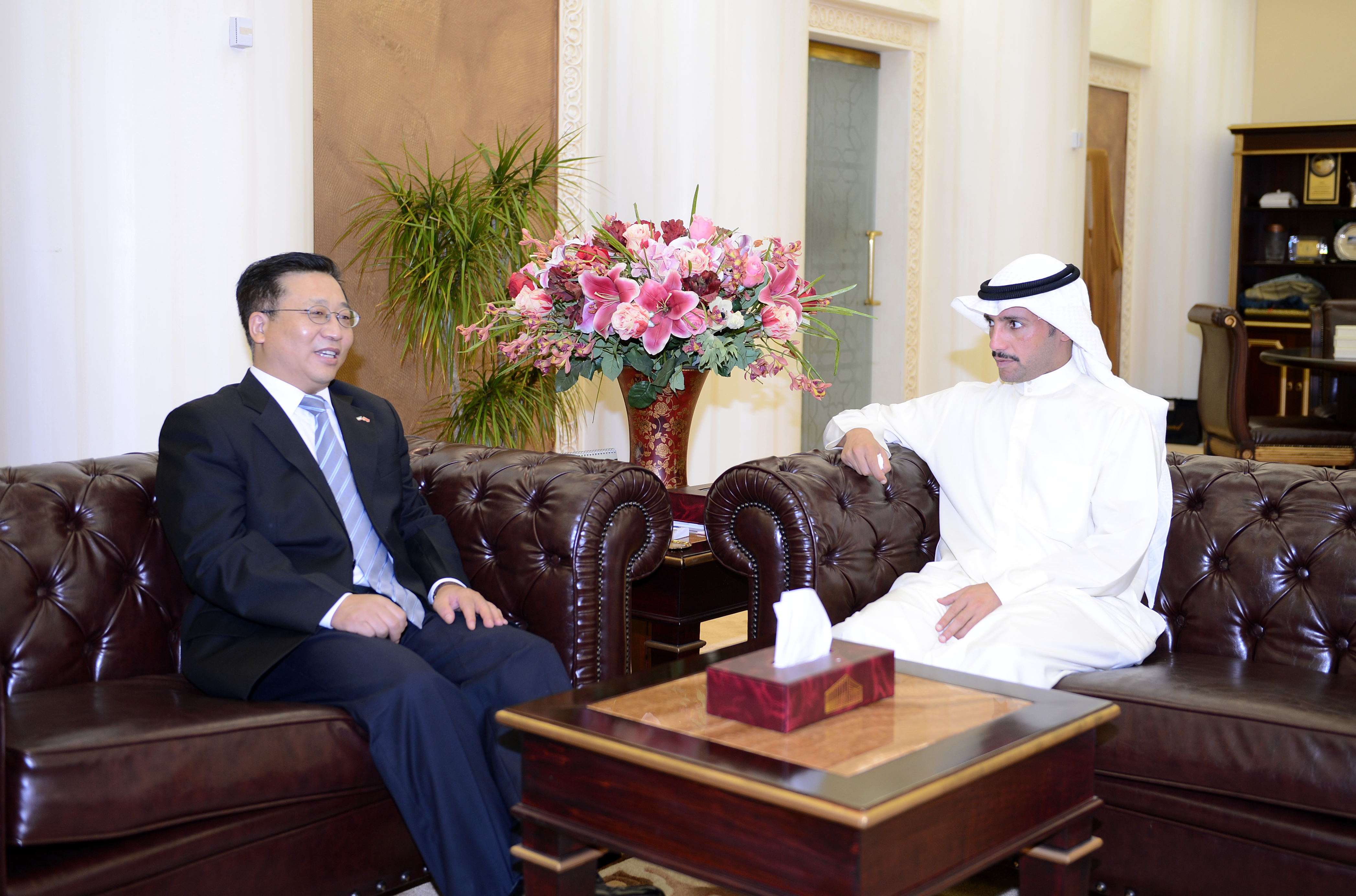 National Assembly Speaker Marzouq Al-Ghanim receives Ambassador of China in Kuwait Cui Jianchun