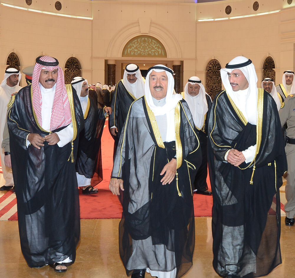 HH the Amir Sheikh Sabah Al-Ahmad Al-Jaber Al-Sabah departed Kuwait on his way to Saudi Arabia