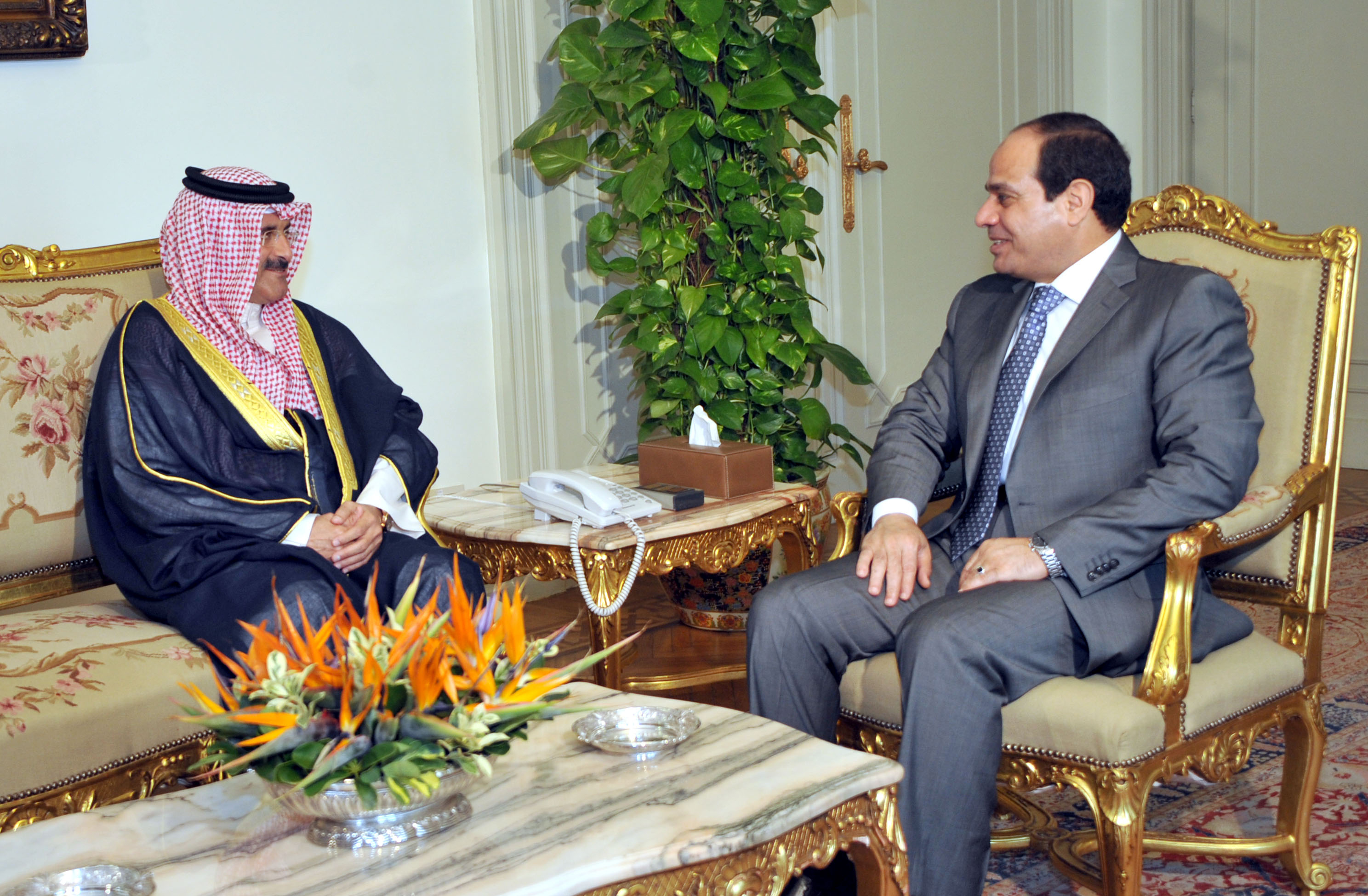 Egyptian President Abdelfatah Al-Sisi received Kuwait News Agency Board Chairman and Director General Sheikh Mubarak Duaij Al-Ibrahim Al-Sabah