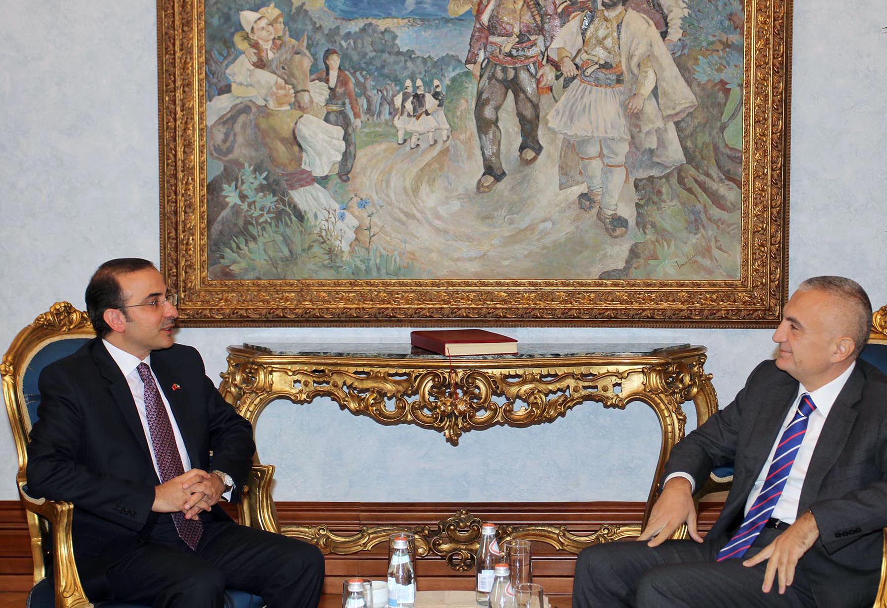 Kuwaiti Ambassador to Albania Najib Al-Bader with The Speaker of the Parliament of Albania Ilir Meta