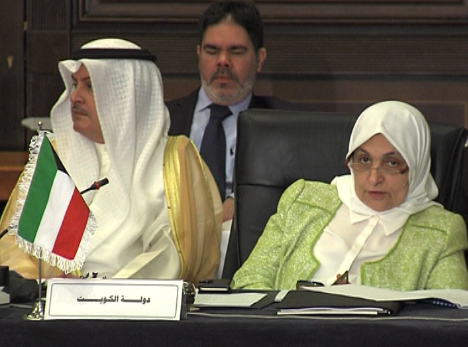 Minister of Social Affairs and Labour and Minister of Planning and Development Hind Al-Sabeeh