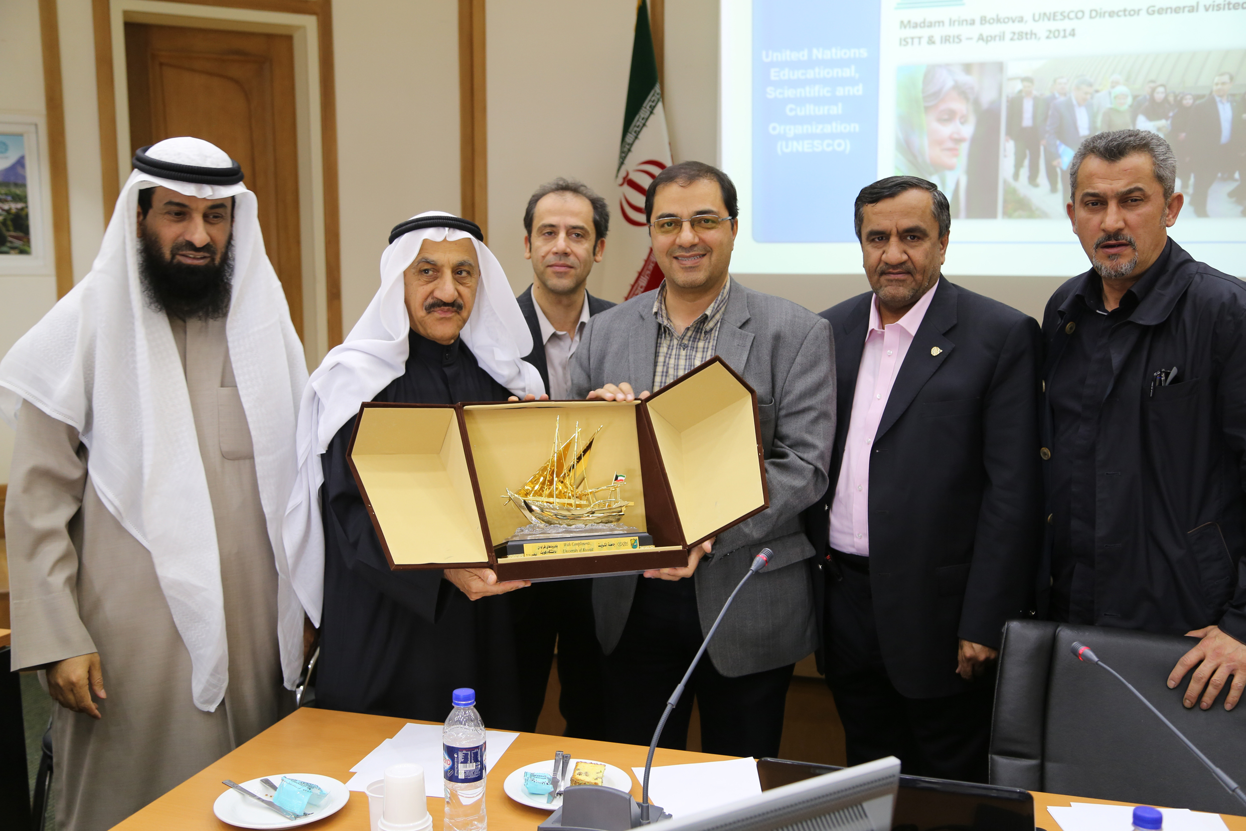 Kuwait University academics during their visit to Iran