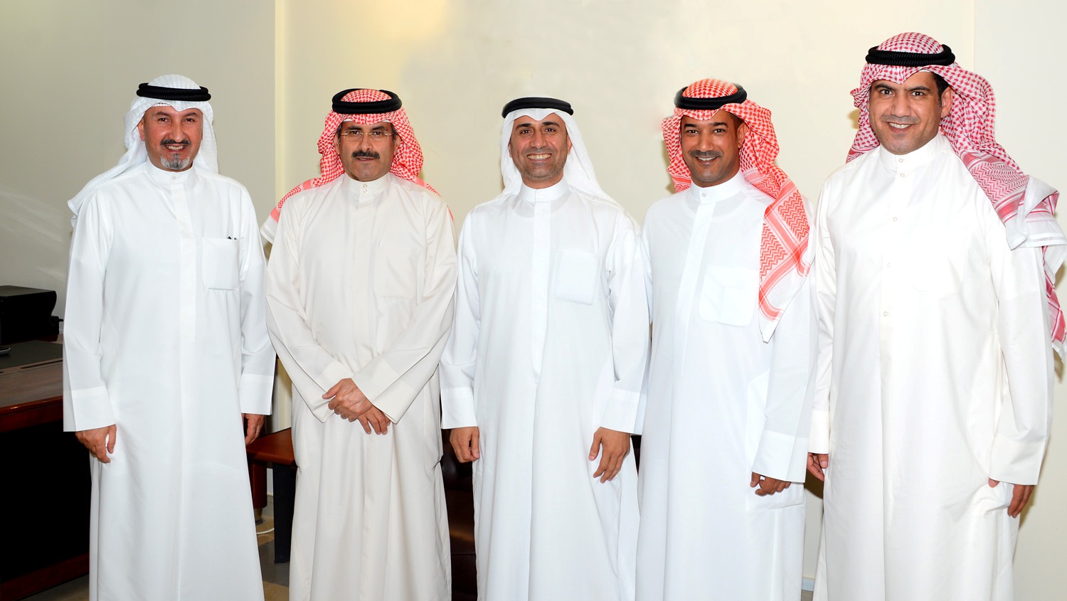 Board Chairman and Director General of Kuwait News Agency (KUNA) Sheikh Mubarak Duaij Al-Ibrahim Al-Sabah during his visit to KUNA's office in Manama, Bahrain