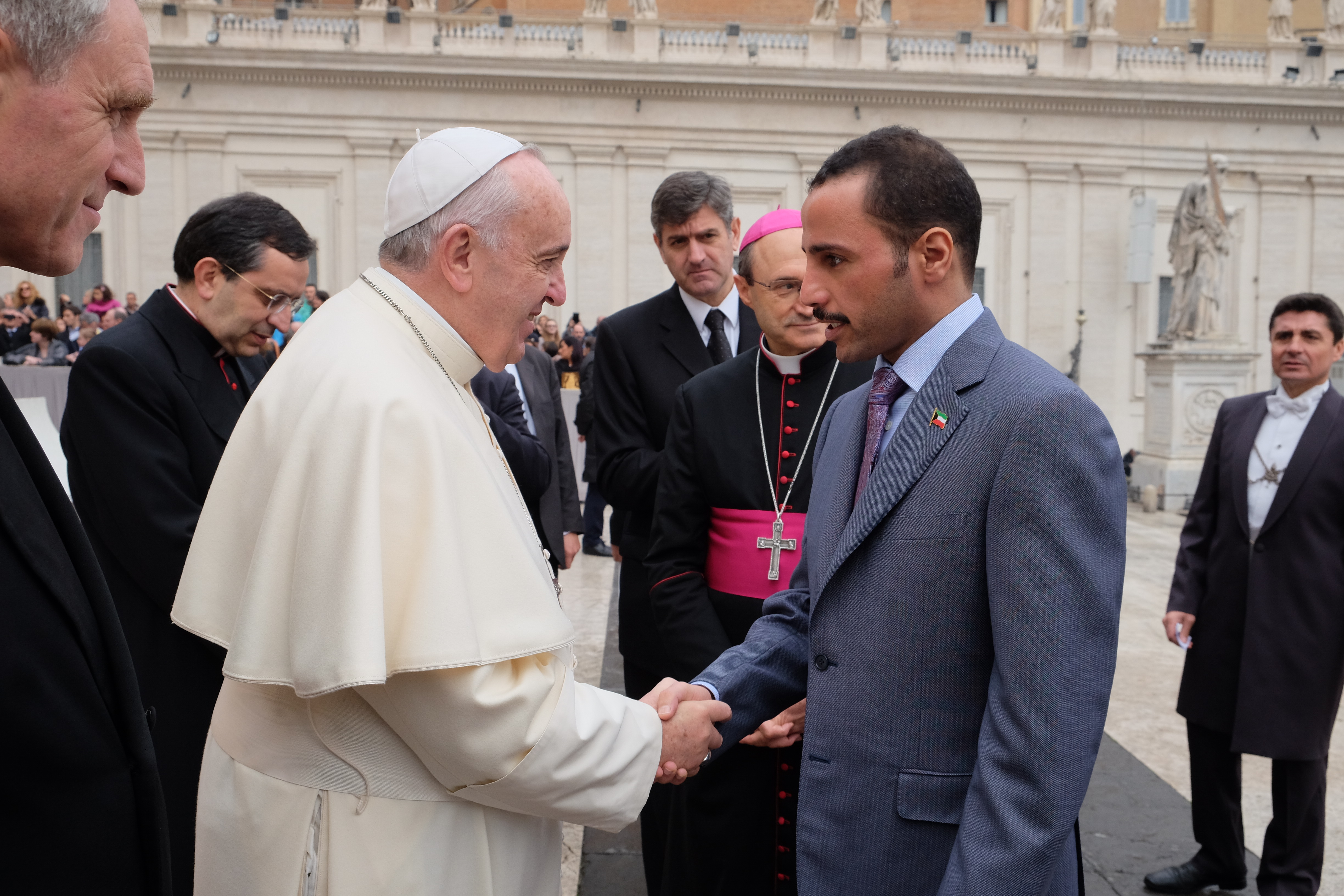 National Assembly Speaker Marzouk Al-Ghnaim meets Pope Francis