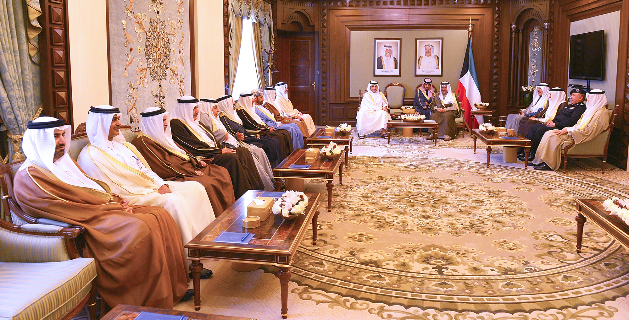 His Highness the Prime Minister Sheikh Jaber Al-Mubarak Al-Hamad Al-Sabah received the GCC interior ministers