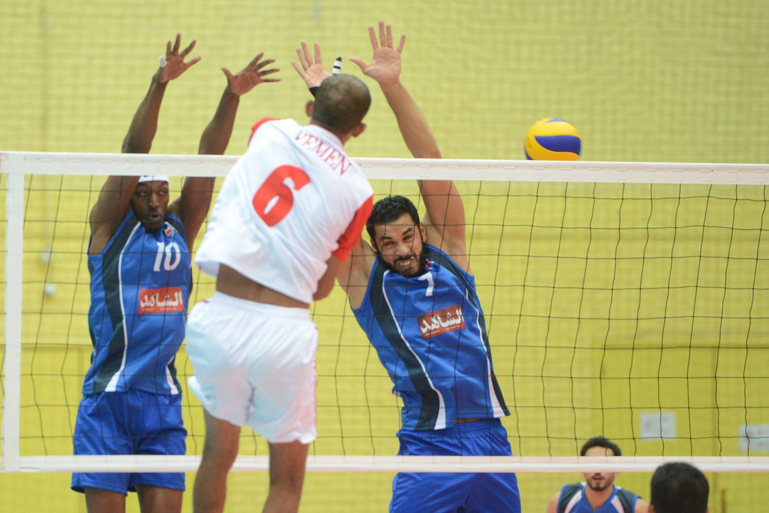 Kuwait clinched a three straight-set victory over Yemen in their first game of the Arab Men's Volleyball Championship