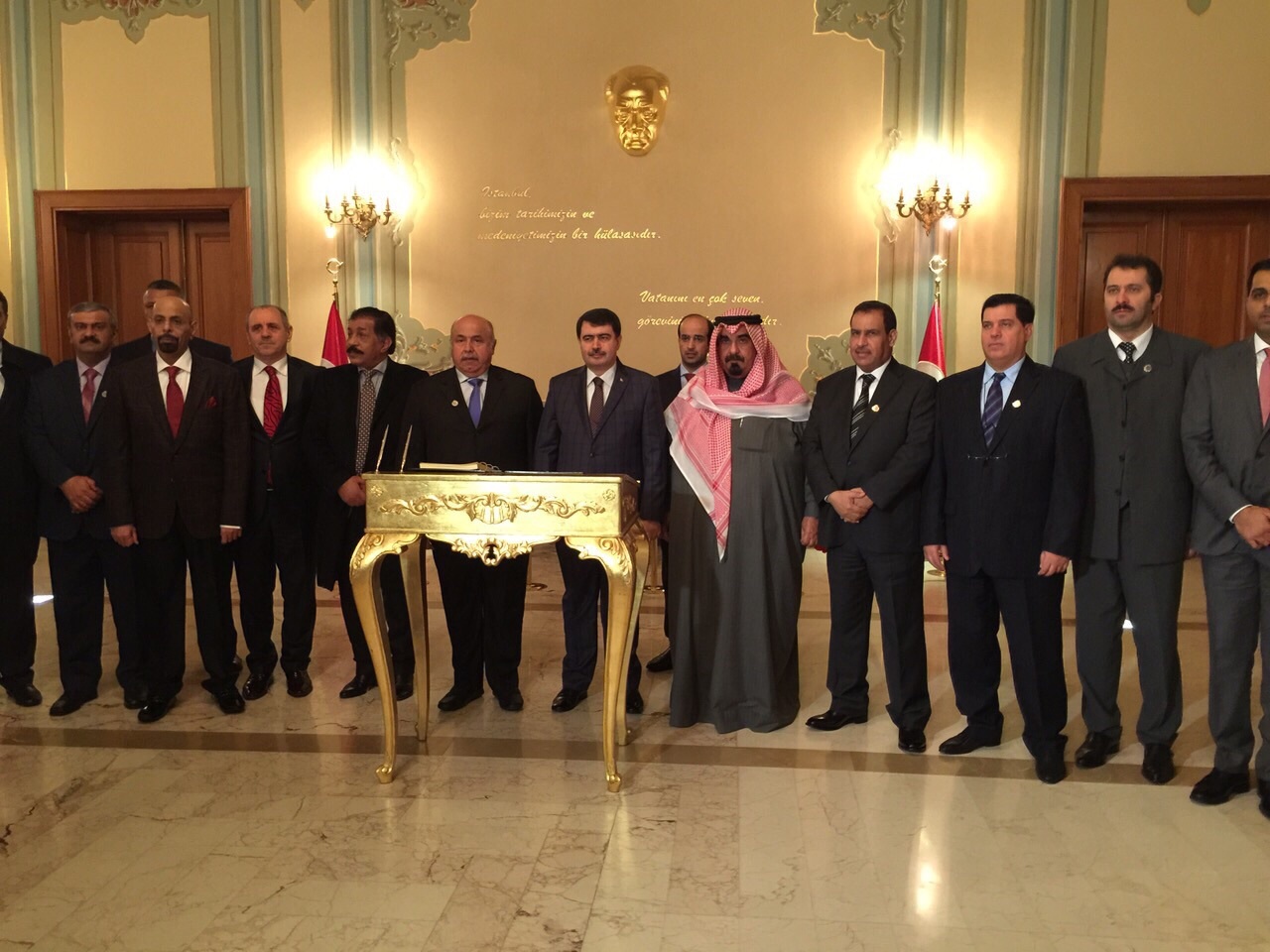 Undersecretary of the Kuwaiti Interior Ministry Lieutenant General Sulaiman Al-Fahad and Istanbul Governor Vasip Sahin