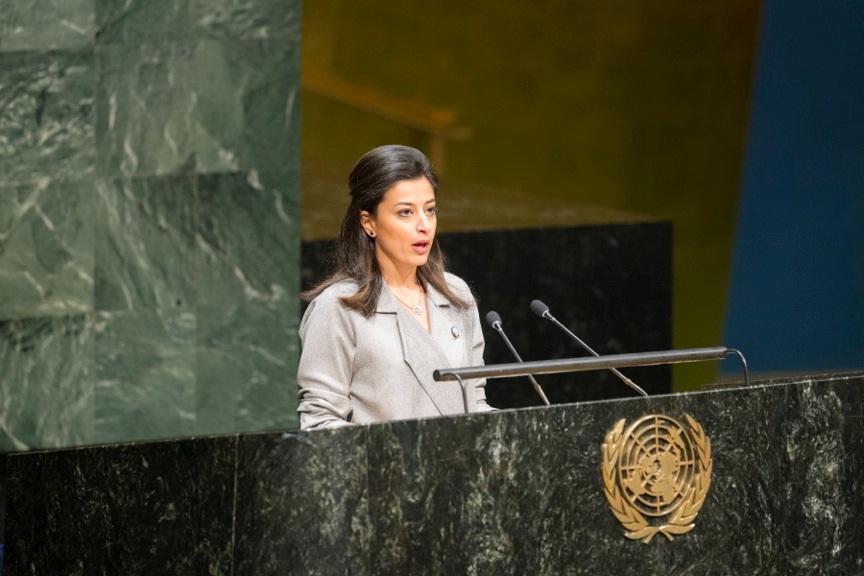 Farah Toufic Al-Gharabally, the diplomatic attache serving with the Kuwaiti mission at the United Nations
