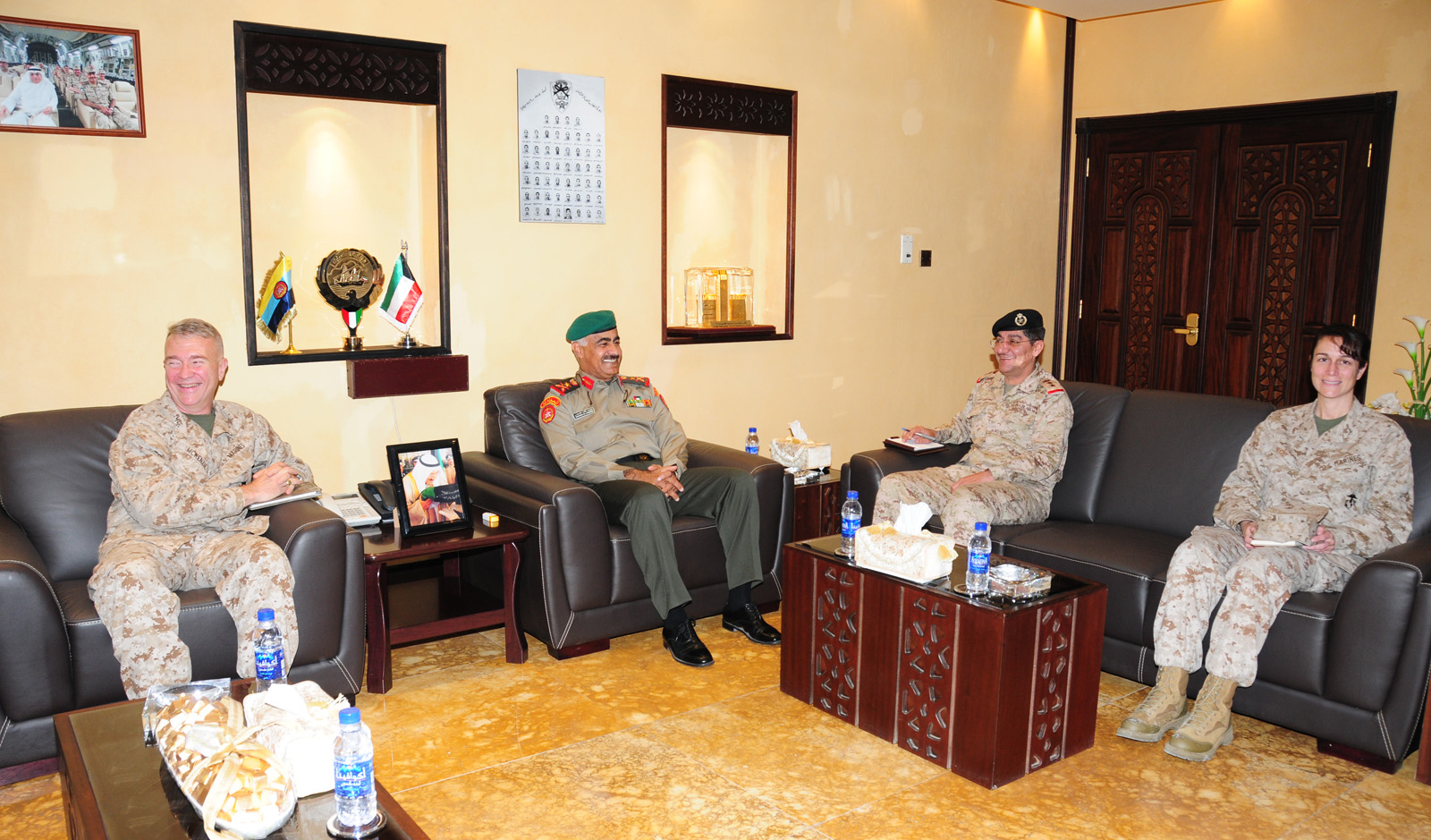 Army Chief of Staff Lieutenant General Mohammad Khaled Al-Kheder met visiting United States Marine Corps Forces Central Command Chief Major General Kenneth F. McKenzie