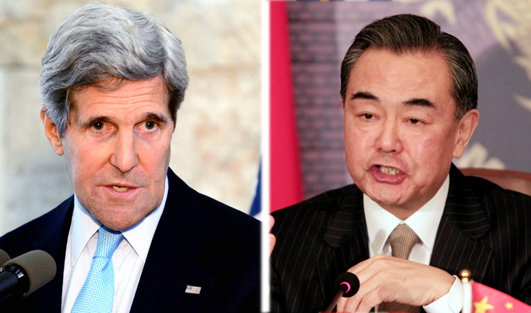 Chinese Foreign Minister Wang Yi and his US counterpart John Kerry