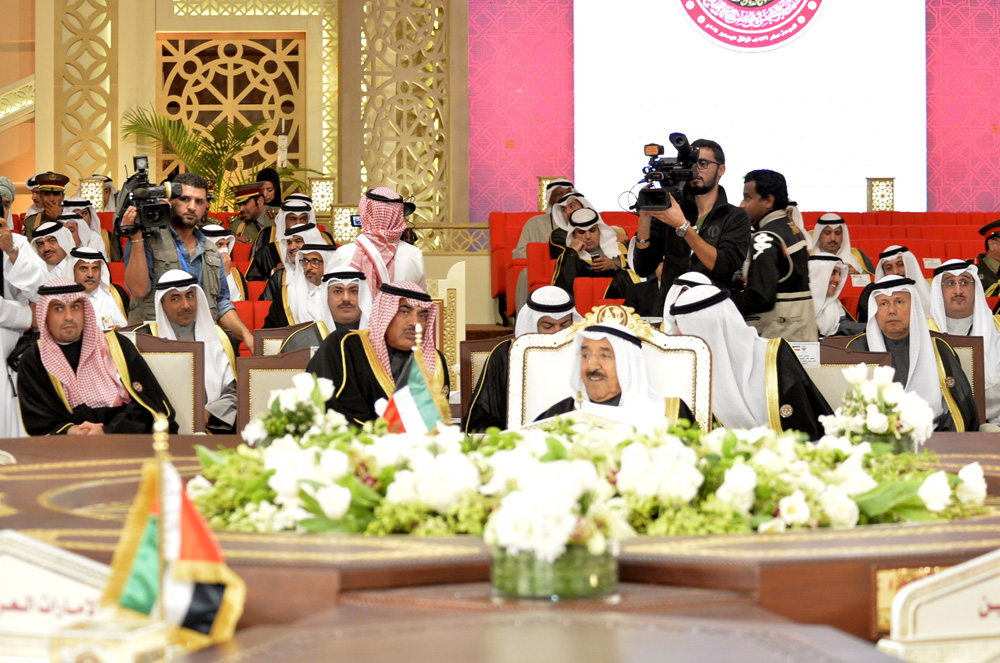 His Highness the Amir Sheikh Sabah Al-Ahmad Al-Jaber Al-Sabah during of the 35th Summit of the Gulf Cooperation Council (GCC)