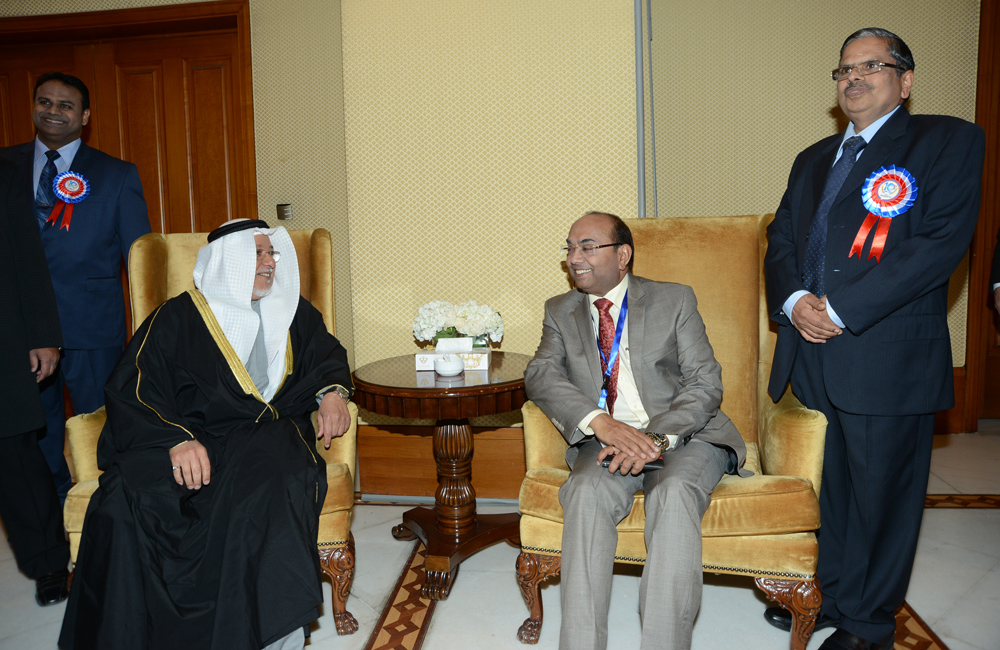 Deputy Minister of Amiri Diwan Sheikh Ali Al-Jarrah Al-Sabah at the Kuwait-based Indian Doctors Forum