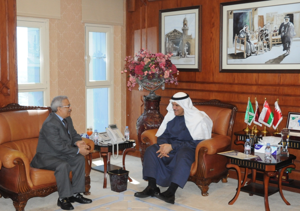 Minister of Information and Minister of State for Youth Affairs Sheikh Salman Sabah Al-Salem Al-Humoud Al-Sabah received the outgoing Nepalese Ambassador to Kuwait Madhuban Paudel