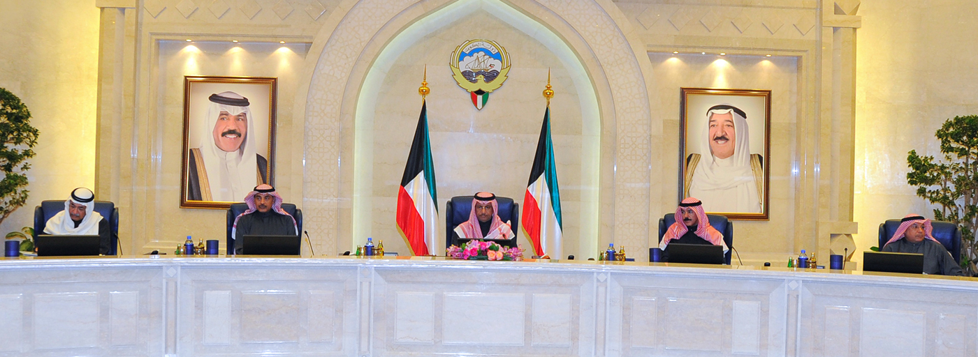 His Highness the Prime Minister Sheikh Jaber Mubarak Al-Hamad Al-Sabah during the meeting