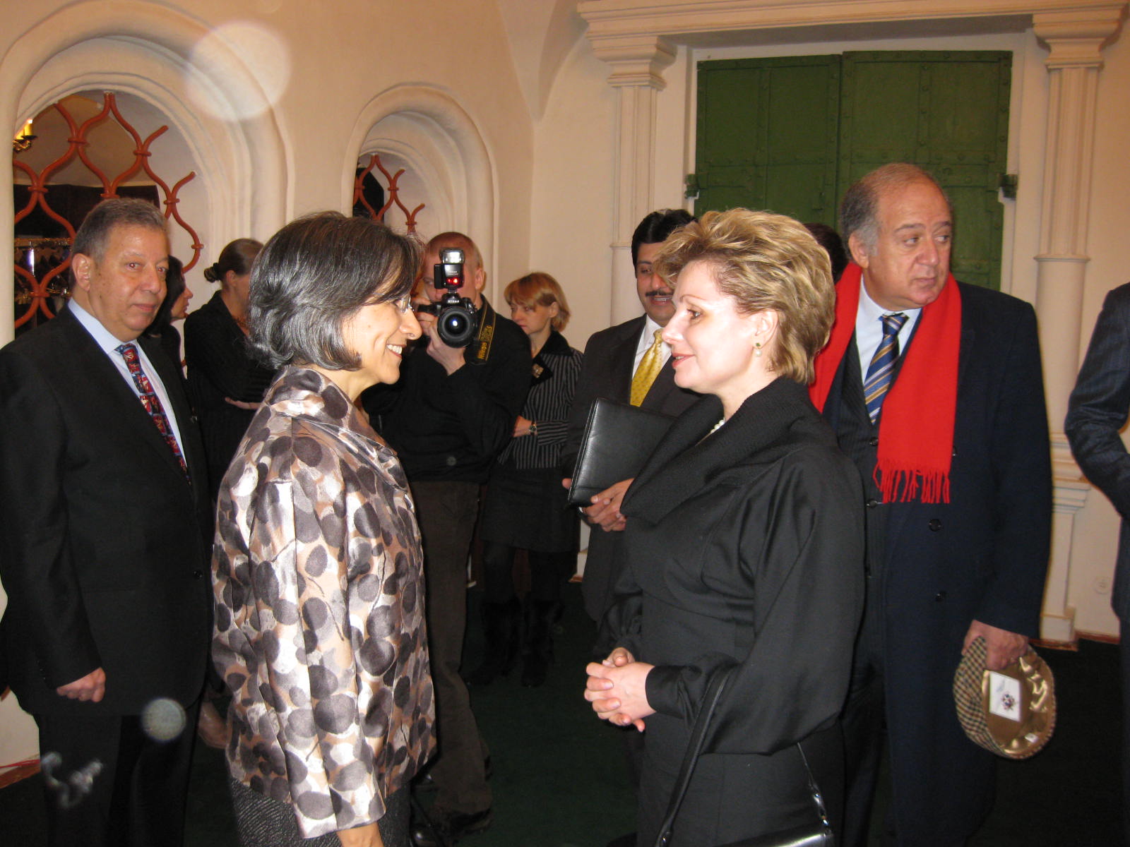 File photo Sheikha Hessa Sabah Al-Salem Al-Sabah and the Kremlin Museum director