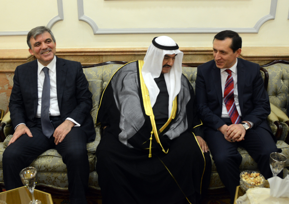 His Highness Sheikh Nasser Al-Mohammad Al-Ahmad Al-Sabah at Shuwaikh meets Turkish President Abdullah Gul