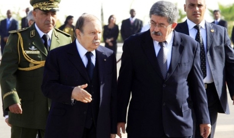 Algerian Presidential Office Chief Ahmed Ouyahia with President Abdelaziz Bouteflika