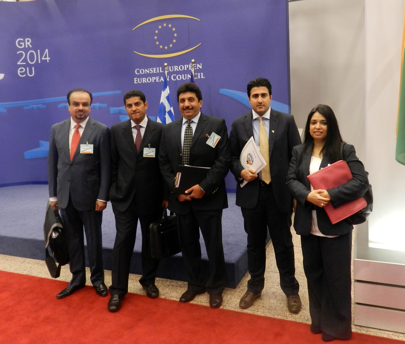 The Kuwaiti delegation at the EU-GCC political dialogue in Brussels
