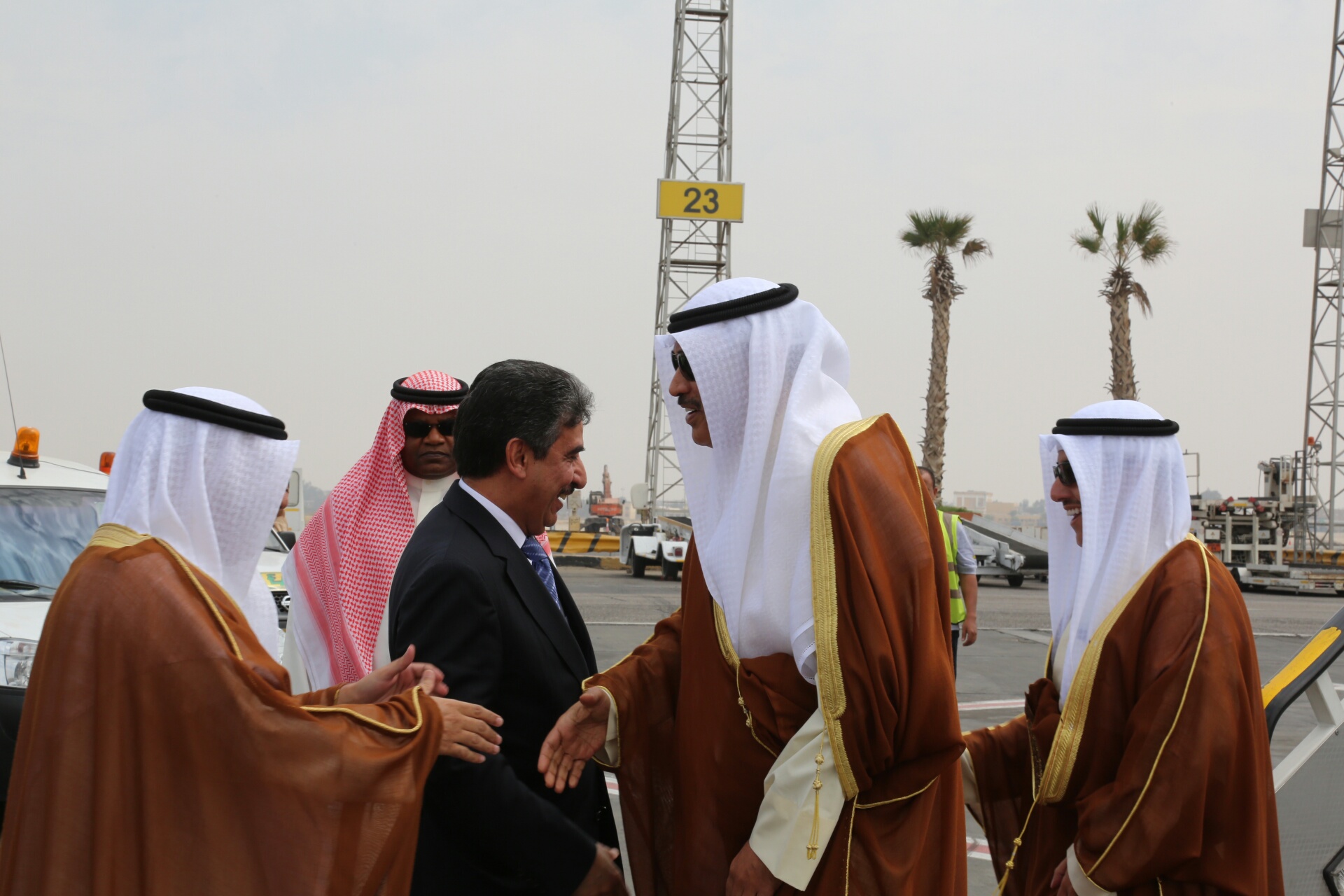 Kuwait''''s First Deputy Prime Minister and Foreign Minister Sheikh Sabah Al-Khaled Al-Hamad Al-Sabah arrives in Cairo