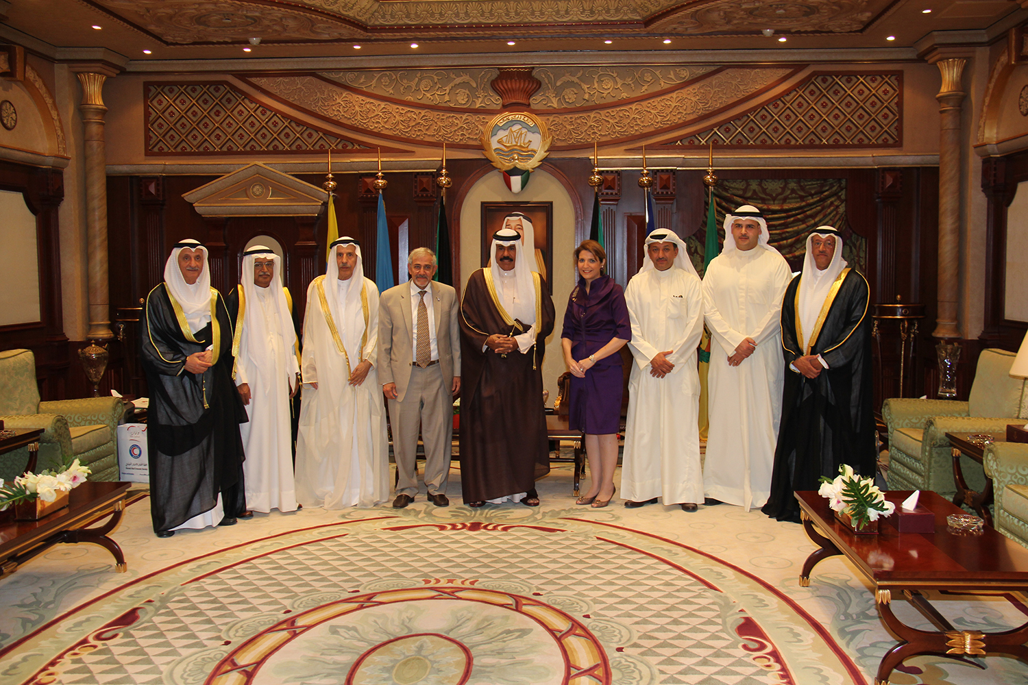 Crown Prince Sheikh Nawaf Al-Ahmad Al-Jaber Al-Sabah received chief of Kuwait Red Crescent Society (KRCS) Dr. Hilal Al-Sayer, and members of the board