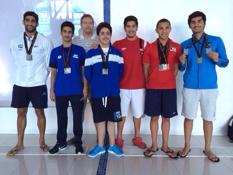 Kuwaiti swimmers in the conclusion of the Hamilton Swimming Dubai Championship
