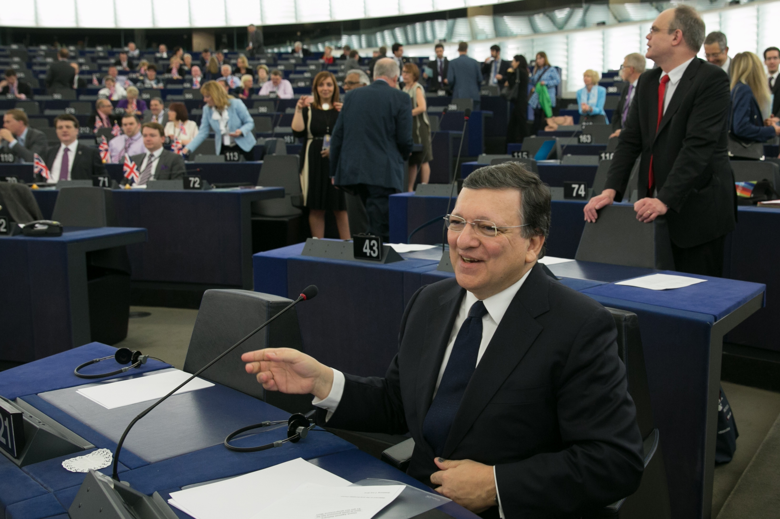 President of the European Commission Jose Manuel Barroso in the European Parliament