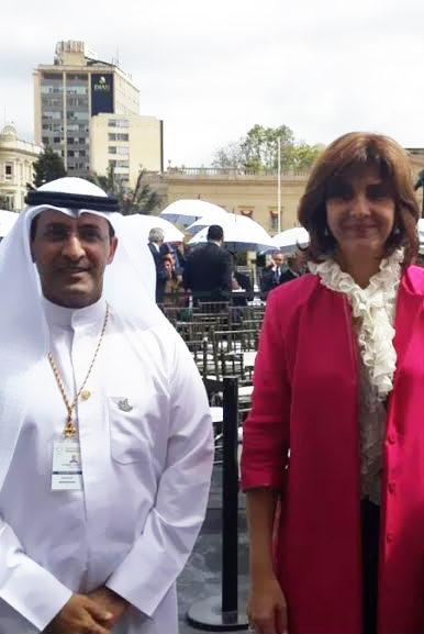 His Highness Amir's representative participates in Colombian Pres. inauguration
