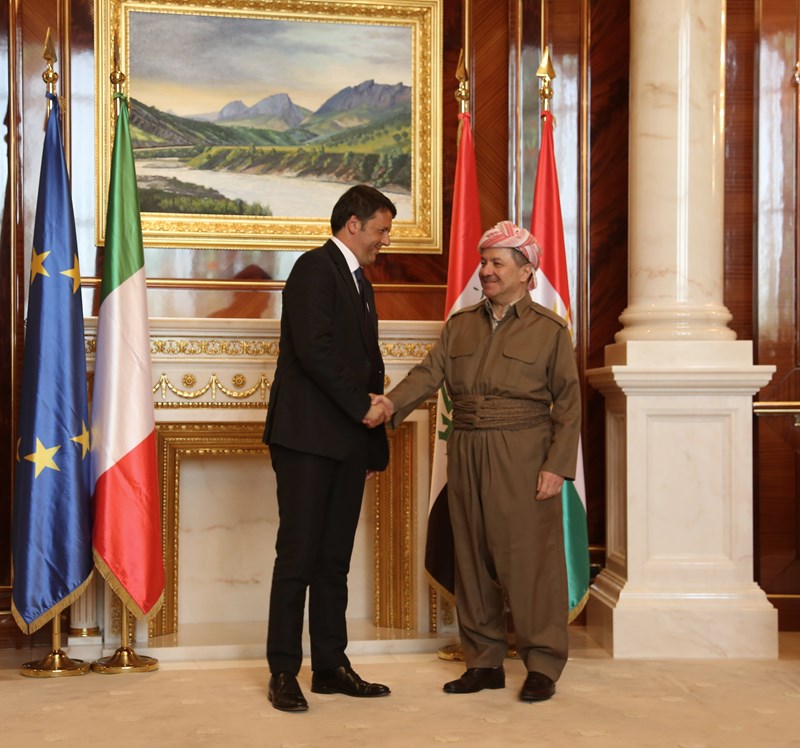 Italy's PM affirms EU strong resolve to back Iraqi Kurdistan